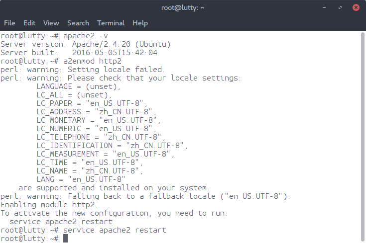 Enable PPA Apache2 Http2